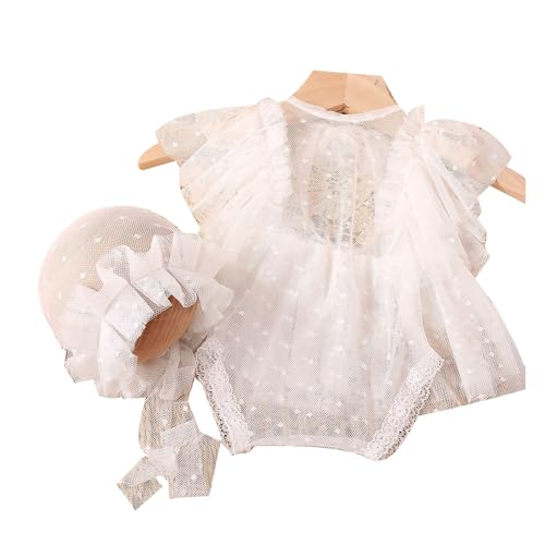 0-1m Baby Girls Fotografie Requisiten Spitzenkleid Overall Mesh Neugeborene Foto Requisiten Fotoshooting & Strampler Kostüm von YHAILI