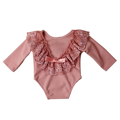 YHAILI Babyfoto Kostüm Langarmer Jumpsuit Neugeborene Mädchen Foto Requisiten Einteilige Spitzenstrompersonen Hautfreundliche Fotokleidung YHAILI Babyfoto Kostüm Langarmer Jumpsuit Neugeborene Mädchen Foto Requisiten Einteilige Spitzenstrompersonen Hautfreundliche Fotokleidung von YHAILI