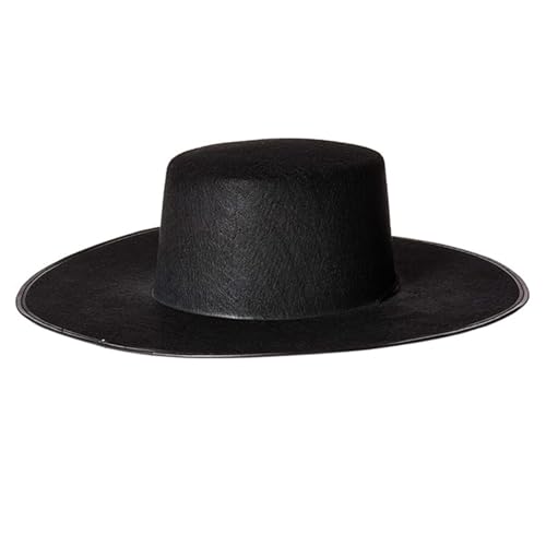 YHAILI Hut für Erwachsene, Cosplay, Zorro, Halloween, Karneval, Fotografie, Dekoration, breite Krempe, Hut für Erwachsene, Karneval, Party, Feste YHAILI Hut für Erwachsene, Cosplay, Zorro, Halloween, Karneval, Fotografie, Dekoration, breite Krempe, Hut für Erwachsene, Karneval, Party, Feste von YHAILI