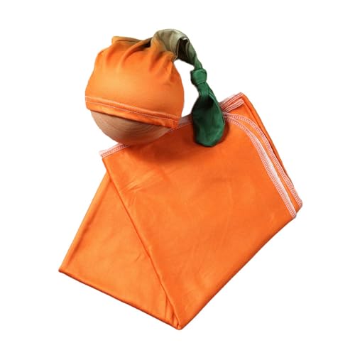 YHAILI Säuglingsfoto Requisiten Kürbishut & Wickeldecke Halloween Photostudio Posieren Hintergrundzubehör Neugeborene Kostüm YHAILI Säuglingsfoto Requisiten Kürbishut & Wickeldecke Halloween Photostudio Posieren Hintergrundzubehör Neugeborene Kostüm von YHAILI