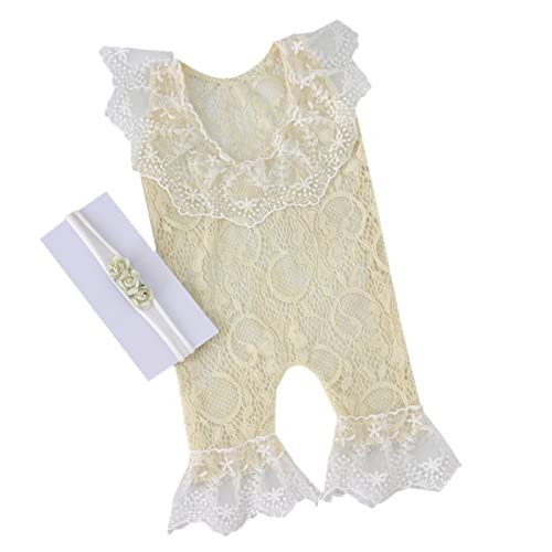 YHAILI Schöne Neugeborene Baby Girls Fotografie Requisiten Kopfschmuck Kopfschmuck Spitzenoutfits Fotoshooting Requisiten Outfits Baby BodySuits Stirnband YHAILI Schöne Neugeborene Baby Girls Fotografie Requisiten Kopfschmuck Kopfschmuck Spitzenoutfits Fotoshooting Requisiten Outfits Baby BodySuits Stirnband von YHAILI