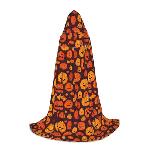 Halloween Kürbis Druck Kapuzenumhang - Stilvoller und vielseitiger Umhang für alle Jahreszeiten, passend für Karneval, Kostümpartys Halloween Kürbis Druck Kapuzenumhang - Stilvoller und vielseitiger Umhang für alle Jahreszeiten, passend für Karneval, Kostümpartys von YHBLYKXP