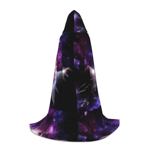 Kapuzenumhang mit Galaxie-Himmel-Aufdruck, stilvoller und vielseitiger Umhang für alle Jahreszeiten, passend für Karneval, Kostümpartys Kapuzenumhang mit Galaxie-Himmel-Aufdruck, stilvoller und vielseitiger Umhang für alle Jahreszeiten, passend für Karneval, Kostümpartys von YHBLYKXP