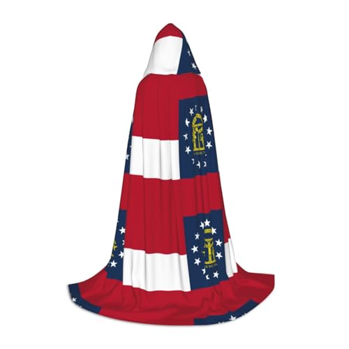 Kapuzenumhang mit Georgia-Flagge, stilvoller und vielseitiger Umhang für alle Jahreszeiten, passend für Karneval, Kostümpartys Kapuzenumhang mit Georgia-Flagge, stilvoller und vielseitiger Umhang für alle Jahreszeiten, passend für Karneval, Kostümpartys von YHBLYKXP