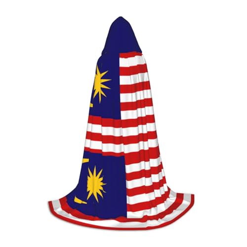 Kapuzenumhang mit Malaysia-Flagge, stilvoller und vielseitiger Umhang für alle Jahreszeiten, geeignet für Karneval, Kostümpartys Kapuzenumhang mit Malaysia-Flagge, stilvoller und vielseitiger Umhang für alle Jahreszeiten, geeignet für Karneval, Kostümpartys von YHBLYKXP