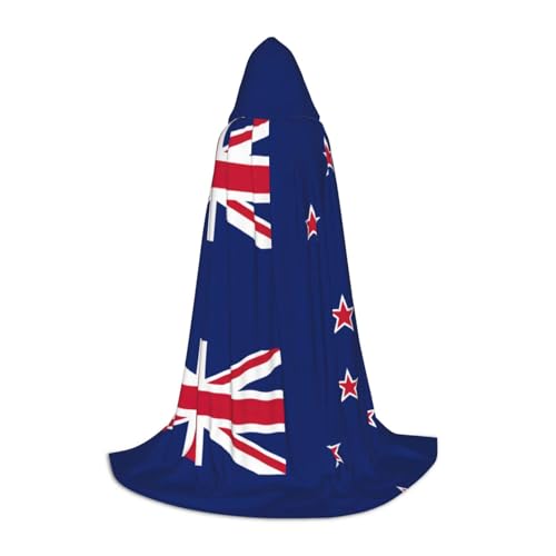 Kapuzenumhang mit Neuseeland-Flagge, stilvoller und vielseitiger Umhang für alle Jahreszeiten, passend für Karneval, Kostümpartys Kapuzenumhang mit Neuseeland-Flagge, stilvoller und vielseitiger Umhang für alle Jahreszeiten, passend für Karneval, Kostümpartys von YHBLYKXP