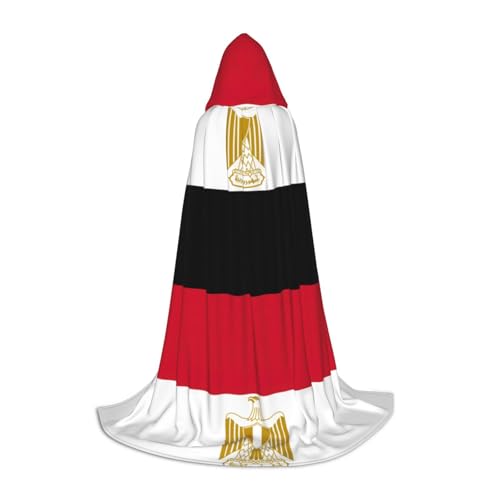 Kapuzenumhang mit ägyptischer Flagge, stilvoller und vielseitiger Umhang für alle Jahreszeiten, geeignet für Karneval, Kostümpartys Kapuzenumhang mit ägyptischer Flagge, stilvoller und vielseitiger Umhang für alle Jahreszeiten, geeignet für Karneval, Kostümpartys von YHBLYKXP