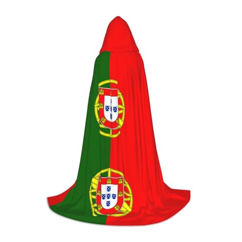 Kapuzenumhang mit portugiesischer Flagge, stilvoller und vielseitiger Umhang für alle Jahreszeiten, geeignet für Karneval, Kostümpartys Kapuzenumhang mit portugiesischer Flagge, stilvoller und vielseitiger Umhang für alle Jahreszeiten, geeignet für Karneval, Kostümpartys von YHBLYKXP
