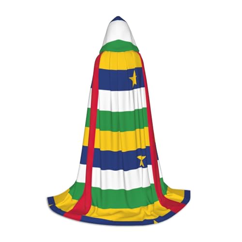 Kapuzenumhang mit zentralafrikanischer Flagge, stilvoller und vielseitiger Umhang für alle Jahreszeiten, geeignet für Karneval, Kostümpartys Kapuzenumhang mit zentralafrikanischer Flagge, stilvoller und vielseitiger Umhang für alle Jahreszeiten, geeignet für Karneval, Kostümpartys von YHBLYKXP
