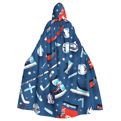 YHBLYKXP Eishockey-Druck, Erwachsenen-Umhang mit Kapuze, Umhang für Partys, Karneval, Cosplay, Kostüme, Bühnenauftritte, Events YHBLYKXP Eishockey-Druck, Erwachsenen-Umhang mit Kapuze, Umhang für Partys, Karneval, Cosplay, Kostüme, Bühnenauftritte, Events von YHBLYKXP