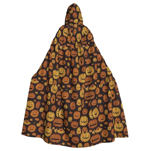 YHBLYKXP Halloween-Kürbis-Aufdruck, Kapuzenumhang für Erwachsene, übergroßer Kapuzenumhang mit Fliege, Partykleid für Erwachsene YHBLYKXP Halloween-Kürbis-Aufdruck, Kapuzenumhang für Erwachsene, übergroßer Kapuzenumhang mit Fliege, Partykleid für Erwachsene von YHBLYKXP