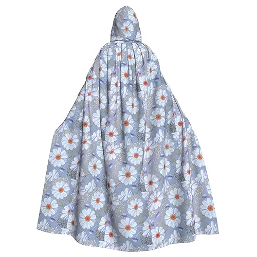 YHBLYKXP Kapuzenumhang für Erwachsene, übergroßer Kapuzenumhang mit Fliege, Partykleid für Erwachsene, Gänseblümchenblau YHBLYKXP Kapuzenumhang für Erwachsene, übergroßer Kapuzenumhang mit Fliege, Partykleid für Erwachsene, Gänseblümchenblau von YHBLYKXP