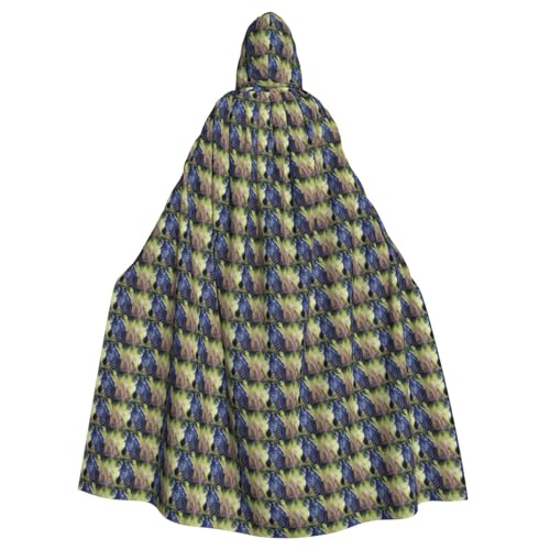 YHBLYKXP Kapuzenumhang mit Zebrastreifen für Erwachsene, übergroßer Kapuzenumhang mit Fliege, Partykleid für Erwachsene YHBLYKXP Kapuzenumhang mit Zebrastreifen für Erwachsene, übergroßer Kapuzenumhang mit Fliege, Partykleid für Erwachsene von YHBLYKXP