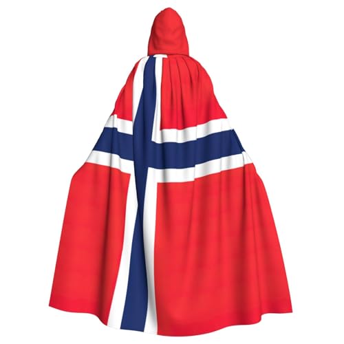 YHBLYKXP Kapuzenumhang mit norwegischer Flagge, für Erwachsene, für Partys, Karneval, Cosplay, Kostüme, Bühnenaufführungen, Events YHBLYKXP Kapuzenumhang mit norwegischer Flagge, für Erwachsene, für Partys, Karneval, Cosplay, Kostüme, Bühnenaufführungen, Events von YHBLYKXP