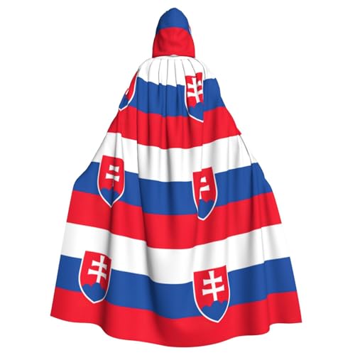 YHBLYKXP Umhang mit Kapuze für Erwachsene, Motiv: Flagge der Slowakei, für Partys, Karneval, Cosplay, Kostüme, Bühnenaufführungen, Events YHBLYKXP Umhang mit Kapuze für Erwachsene, Motiv: Flagge der Slowakei, für Partys, Karneval, Cosplay, Kostüme, Bühnenaufführungen, Events von YHBLYKXP
