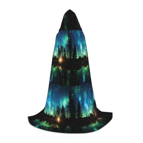 YHBLYKXP Umhang mit Nordlichtern, mit Kapuze, Hexenumhang, Kapuzenumhang, Halloween-Kostüme, Cosplay YHBLYKXP Umhang mit Nordlichtern, mit Kapuze, Hexenumhang, Kapuzenumhang, Halloween-Kostüme, Cosplay von YHBLYKXP