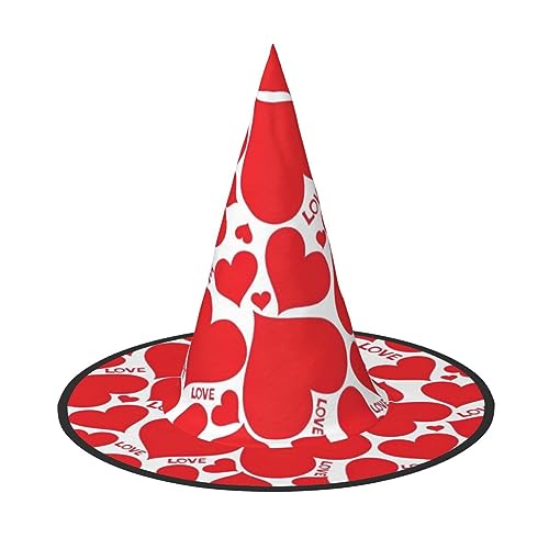 YHBLYKXP Verstellbarer Halloween-Hexenhut mit faltbarer Krempe, für Kostümparty, Karneval, Maskenball von YHBLYKXP