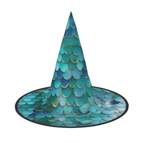 YHBLYKXP Verstellbarer Halloween-Hexenhut mit faltbarer Krempe, für Kostümparty, Karneval, Maskenball von YHBLYKXP