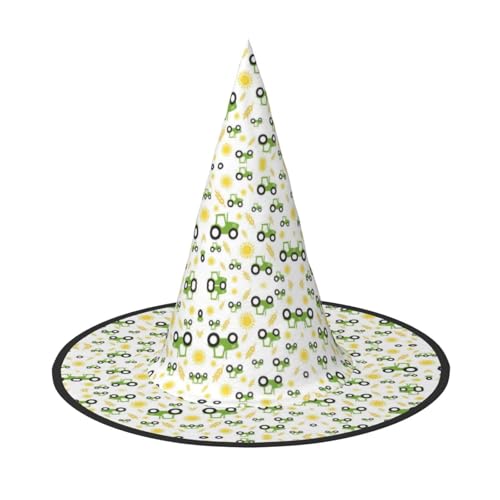 YHLKLWKSZC Halloween-Hexenhüte für Damen, leicht, faltbar, Traktor, Landwirtschaft, Druck, Hexenhüte für Jungen und Mädchen, Halloween-Hut, Cosplay, Party-Dekorationen YHLKLWKSZC Halloween-Hexenhüte für Damen, leicht, faltbar, Traktor, Landwirtschaft, Druck, Hexenhüte für Jungen und Mädchen, Halloween-Hut, Cosplay, Party-Dekorationen von YHLKLWKSZC