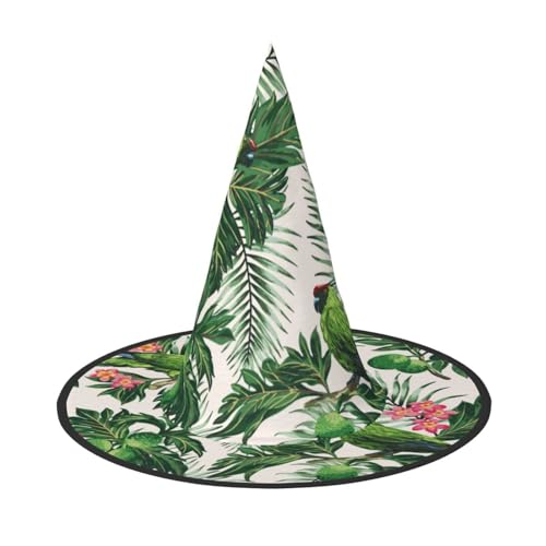 YHLKLWKSZC Halloween-Hexenhüte für Damen, leicht, faltbar, für Paare, Papageien, Olivendruck, Hexenhüte für Jungen und Mädchen, Halloween-Hut, Cosplay, Party-Dekorationen YHLKLWKSZC Halloween-Hexenhüte für Damen, leicht, faltbar, für Paare, Papageien, Olivendruck, Hexenhüte für Jungen und Mädchen, Halloween-Hut, Cosplay, Party-Dekorationen von YHLKLWKSZC