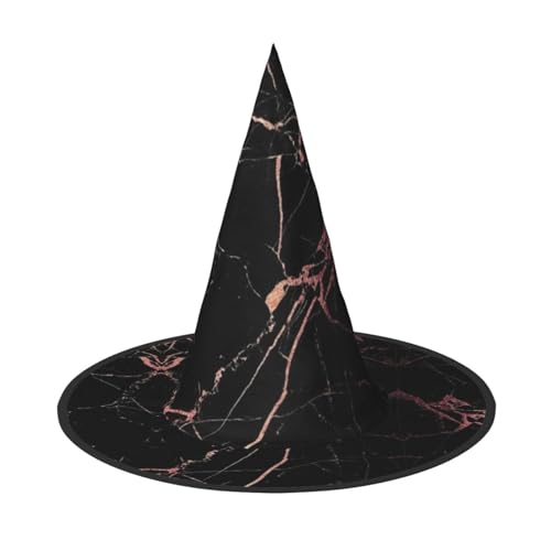YHLKLWKSZC Halloween-Hexenhüte für Damen, leicht, faltbar, schwarz, rotgold, Marmor-Druck, Hexenhüte für Jungen und Mädchen, Halloween-Hut, Cosplay, Party-Dekorationen YHLKLWKSZC Halloween-Hexenhüte für Damen, leicht, faltbar, schwarz, rotgold, Marmor-Druck, Hexenhüte für Jungen und Mädchen, Halloween-Hut, Cosplay, Party-Dekorationen von YHLKLWKSZC