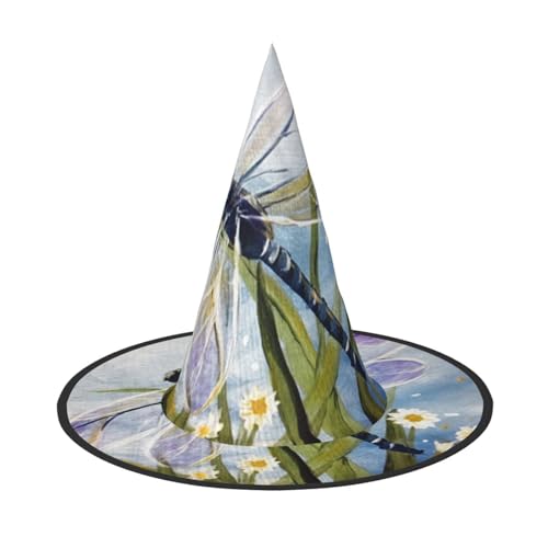 YHLKLWKSZC Halloween Kleine Hexenhüte für Frauen – leicht, faltbar, Libelle, Maldruck, Hexenhüte für Jungen und Mädchen, Halloween-Hut, Cosplay, Party-Dekorationen YHLKLWKSZC Halloween Kleine Hexenhüte für Frauen – leicht, faltbar, Libelle, Maldruck, Hexenhüte für Jungen und Mädchen, Halloween-Hut, Cosplay, Party-Dekorationen von YHLKLWKSZC