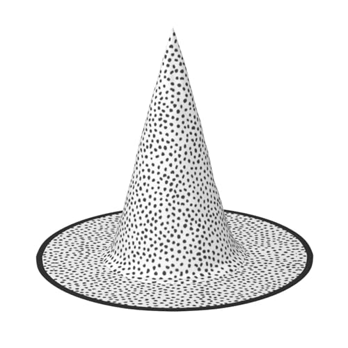 YHLKLWKSZC Halloween Kleine Hexenhüte für Frauen – leicht, faltbar, schwarz-weißer Punkt-Druck, Hexenhüte für Jungen und Mädchen, Halloween-Hut, Cosplay, Party-Dekorationen YHLKLWKSZC Halloween Kleine Hexenhüte für Frauen – leicht, faltbar, schwarz-weißer Punkt-Druck, Hexenhüte für Jungen und Mädchen, Halloween-Hut, Cosplay, Party-Dekorationen von YHLKLWKSZC