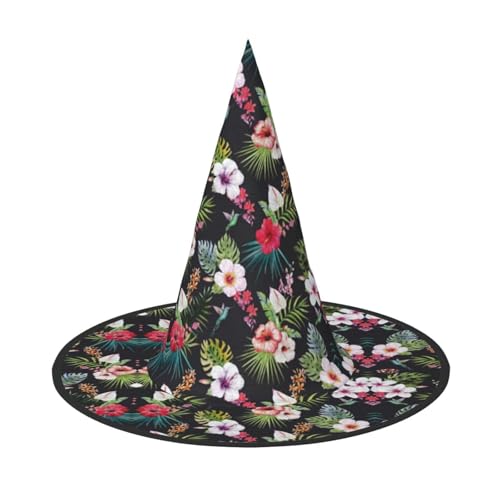 YHLKLWKSZC Kleine Halloween-Hexenhüte für Frauen – leicht, faltbar, Blumendruck, Hexenhüte für Jungen und Mädchen, Halloween-Hut, Cosplay, Party-Dekorationen YHLKLWKSZC Kleine Halloween-Hexenhüte für Frauen – leicht, faltbar, Blumendruck, Hexenhüte für Jungen und Mädchen, Halloween-Hut, Cosplay, Party-Dekorationen von YHLKLWKSZC