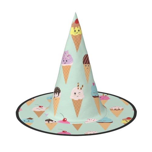 YHLKLWKSZC Kleine Halloween-Hexenhüte für Frauen – leicht, faltbar, Eistüten mit Druck, Hexenhüte für Jungen und Mädchen, Halloween-Hut, Cosplay, Party-Dekorationen YHLKLWKSZC Kleine Halloween-Hexenhüte für Frauen – leicht, faltbar, Eistüten mit Druck, Hexenhüte für Jungen und Mädchen, Halloween-Hut, Cosplay, Party-Dekorationen von YHLKLWKSZC
