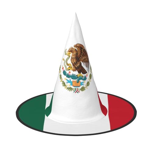 YHLKLWKSZC Kleine Halloween-Hexenhüte für Frauen – leicht, faltbar, Flagge von Mexiko, Hexenhüte für Jungen und Mädchen, Halloween-Hut, Cosplay, Party-Dekorationen YHLKLWKSZC Kleine Halloween-Hexenhüte für Frauen – leicht, faltbar, Flagge von Mexiko, Hexenhüte für Jungen und Mädchen, Halloween-Hut, Cosplay, Party-Dekorationen von YHLKLWKSZC