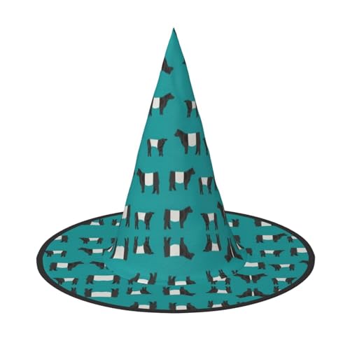 YHLKLWKSZC Kleine Halloween-Hexenhüte für Frauen – leicht, faltbar, Galloway-Kuh-Druck, Hexenhüte für Jungen und Mädchen, Halloween-Hut, Cosplay, Party-Dekorationen YHLKLWKSZC Kleine Halloween-Hexenhüte für Frauen – leicht, faltbar, Galloway-Kuh-Druck, Hexenhüte für Jungen und Mädchen, Halloween-Hut, Cosplay, Party-Dekorationen von YHLKLWKSZC