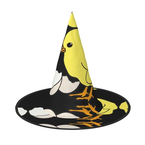 YHLKLWKSZC Kleine Halloween-Hexenhüte für Frauen – leicht, faltbar, Huhn-Druck, Hexenhüte für Jungen und Mädchen, Halloween-Hut, Cosplay, Party-Dekorationen YHLKLWKSZC Kleine Halloween-Hexenhüte für Frauen – leicht, faltbar, Huhn-Druck, Hexenhüte für Jungen und Mädchen, Halloween-Hut, Cosplay, Party-Dekorationen von YHLKLWKSZC