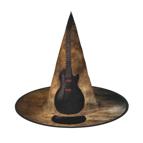 YHLKLWKSZC Kleine Halloween-Hexenhüte für Frauen – leicht, faltbar, Musikgitarren-Druck, Hexenhüte für Jungen und Mädchen, Halloween-Hut, Cosplay, Party-Dekorationen YHLKLWKSZC Kleine Halloween-Hexenhüte für Frauen – leicht, faltbar, Musikgitarren-Druck, Hexenhüte für Jungen und Mädchen, Halloween-Hut, Cosplay, Party-Dekorationen von YHLKLWKSZC