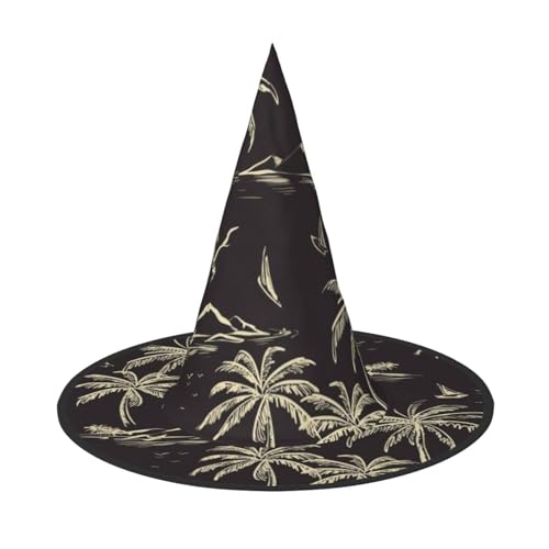YHLKLWKSZC Kleine Halloween-Hexenhüte für Frauen – leicht, faltbar, Palmen-Druck, Hexenhüte für Jungen und Mädchen, Halloween-Hut, Cosplay, Party-Dekorationen YHLKLWKSZC Kleine Halloween-Hexenhüte für Frauen – leicht, faltbar, Palmen-Druck, Hexenhüte für Jungen und Mädchen, Halloween-Hut, Cosplay, Party-Dekorationen von YHLKLWKSZC