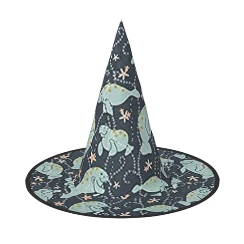 YHLKLWKSZC Kleine Halloween-Hexenhüte für Frauen – leicht, faltbar, Seekuh, Tierdruck, Hexenhüte für Jungen und Mädchen, Halloween-Hut, Cosplay, Party-Dekorationen YHLKLWKSZC Kleine Halloween-Hexenhüte für Frauen – leicht, faltbar, Seekuh, Tierdruck, Hexenhüte für Jungen und Mädchen, Halloween-Hut, Cosplay, Party-Dekorationen von YHLKLWKSZC