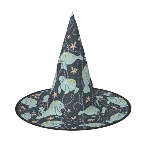 YHLKLWKSZC Kleine Halloween-Hexenhüte für Frauen – leicht, faltbar, Seekuh, Tierdruck, Hexenhüte für Jungen und Mädchen, Halloween-Hut, Cosplay, Party-Dekorationen YHLKLWKSZC Kleine Halloween-Hexenhüte für Frauen – leicht, faltbar, Seekuh, Tierdruck, Hexenhüte für Jungen und Mädchen, Halloween-Hut, Cosplay, Party-Dekorationen von YHLKLWKSZC