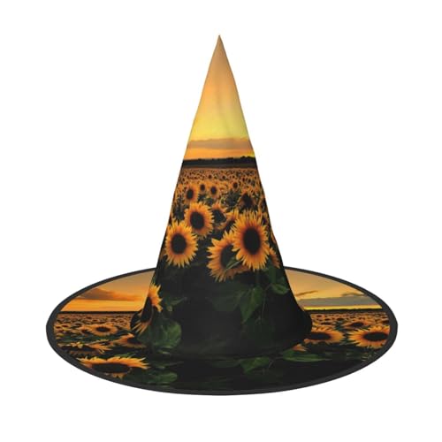 YHLKLWKSZC Kleine Halloween-Hexenhüte für Frauen – leicht, faltbar, Sonnenblumen, Meeresdruck, Hexenhüte für Jungen und Mädchen, Halloween-Hut, Cosplay, Party-Dekorationen YHLKLWKSZC Kleine Halloween-Hexenhüte für Frauen – leicht, faltbar, Sonnenblumen, Meeresdruck, Hexenhüte für Jungen und Mädchen, Halloween-Hut, Cosplay, Party-Dekorationen von YHLKLWKSZC