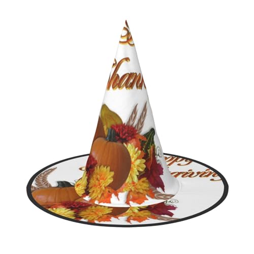 YHLKLWKSZC Kleine Halloween-Hexenhüte für Frauen – leicht, faltbar, Thanksgiving-Druck, Hexenhüte für Jungen und Mädchen, Halloween-Hut, Cosplay, Party-Dekorationen YHLKLWKSZC Kleine Halloween-Hexenhüte für Frauen – leicht, faltbar, Thanksgiving-Druck, Hexenhüte für Jungen und Mädchen, Halloween-Hut, Cosplay, Party-Dekorationen von YHLKLWKSZC