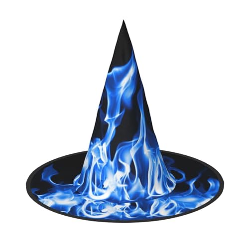 YHLKLWKSZC Kleine Halloween-Hexenhüte für Frauen – leicht, faltbar, blauer Feuerdruck, Hexenhüte für Jungen und Mädchen, Halloween-Hut, Cosplay, Party-Dekorationen YHLKLWKSZC Kleine Halloween-Hexenhüte für Frauen – leicht, faltbar, blauer Feuerdruck, Hexenhüte für Jungen und Mädchen, Halloween-Hut, Cosplay, Party-Dekorationen von YHLKLWKSZC