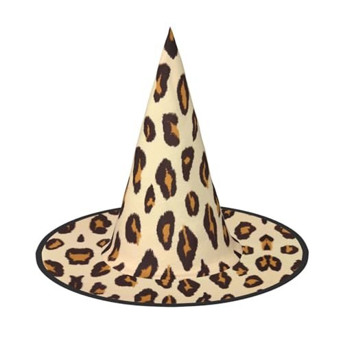 YHLKLWKSZC Kleine Halloween-Hexenhüte für Frauen – leicht, faltbar, gelber Leopardenmuster, Hexenhüte für Jungen und Mädchen, Halloween-Hut, Cosplay, Party-Dekorationen YHLKLWKSZC Kleine Halloween-Hexenhüte für Frauen – leicht, faltbar, gelber Leopardenmuster, Hexenhüte für Jungen und Mädchen, Halloween-Hut, Cosplay, Party-Dekorationen von YHLKLWKSZC