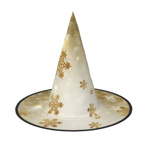 YHLKLWKSZC Kleine Halloween-Hexenhüte für Frauen – leicht, faltbar, goldfarbene Seide, Weihnachtsdruck, Hexenhüte für Jungen und Mädchen, Halloween-Hut, Cosplay, Party-Dekorationen YHLKLWKSZC Kleine Halloween-Hexenhüte für Frauen – leicht, faltbar, goldfarbene Seide, Weihnachtsdruck, Hexenhüte für Jungen und Mädchen, Halloween-Hut, Cosplay, Party-Dekorationen von YHLKLWKSZC