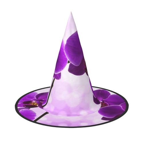 YHLKLWKSZC Kleine Halloween-Hexenhüte für Frauen – leicht, faltbar, lila Blumendruck, Hexenhüte für Jungen und Mädchen, Halloween-Hut, Cosplay, Party-Dekorationen YHLKLWKSZC Kleine Halloween-Hexenhüte für Frauen – leicht, faltbar, lila Blumendruck, Hexenhüte für Jungen und Mädchen, Halloween-Hut, Cosplay, Party-Dekorationen von YHLKLWKSZC