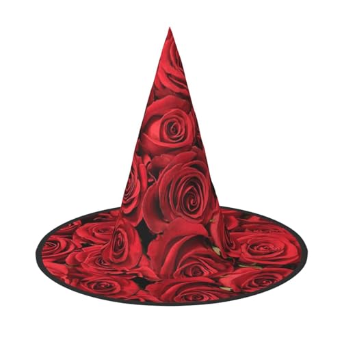 YHLKLWKSZC Kleine Halloween-Hexenhüte für Frauen – leicht, faltbar, rote Rose, Hexenhüte für Jungen und Mädchen, Halloween-Hut, Cosplay, Party-Dekorationen YHLKLWKSZC Kleine Halloween-Hexenhüte für Frauen – leicht, faltbar, rote Rose, Hexenhüte für Jungen und Mädchen, Halloween-Hut, Cosplay, Party-Dekorationen von YHLKLWKSZC