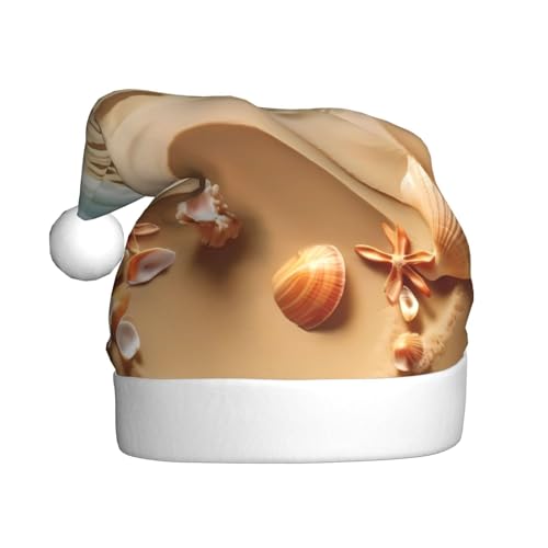 YHLKLWKSZC Weihnachtsmütze mit Pinguin-Aufdruck "Happy Penguin", Weihnachtsmannmütze für Erwachsene, Unisex, Urlaubsmütze von YHLKLWKSZC