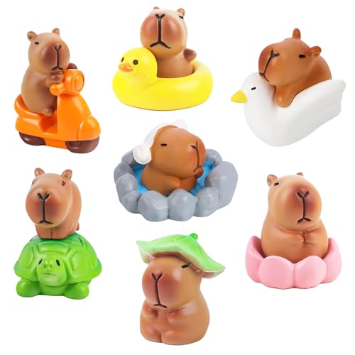 12pcs Mini Capybara Figuren,Harz Wasserschwein Miniatur Capybara Puppenhaus Zubehör Capibara Action Figuren Set Miniature Kuchendekoration Dekoration für Tisch Gartendeko Aquarium Autodeko 12pcs Mini Capybara Figuren,Harz Wasserschwein Miniatur Capybara Puppenhaus Zubehör Capibara Action Figuren Set Miniature Kuchendekoration Dekoration für Tisch Gartendeko Aquarium Autodeko von YHNMMNO