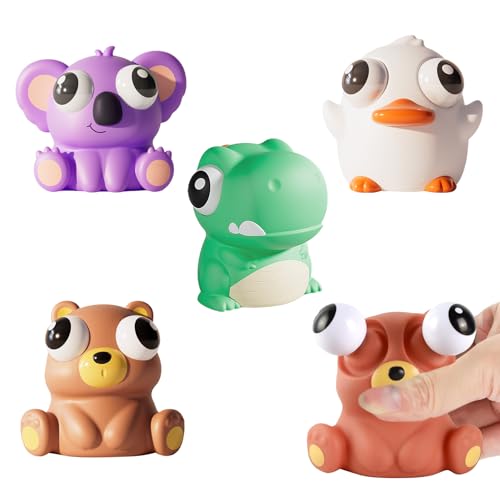4er-Set Tiere Stress Spielzeug, Squishy Anti Stress Squeeze Spielzeug für Kinder & Erwachsene, Squishy-Spielzeug mit Augen,Fidget Toys, Geschenke für Kindergeburtstag 4er-Set Tiere Stress Spielzeug, Squishy Anti Stress Squeeze Spielzeug für Kinder & Erwachsene, Squishy-Spielzeug mit Augen,Fidget Toys, Geschenke für Kindergeburtstag von YHNMMNO