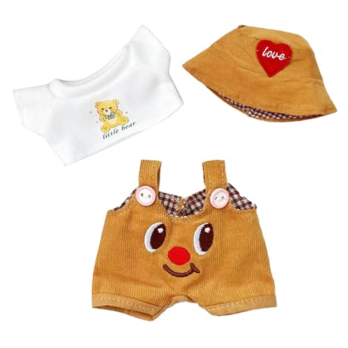 Labu-bu Bekleidung für 17cm Plüsch,Dunkelblau La-bubu Kleidung Kopfbedeckung und Kleid tragen,Niedliche Bekleidungs zubehör La-bubu Kleidung Geschenk für Kinder（ohne Puppe） von YHNMMNO