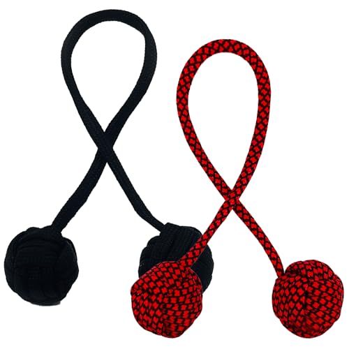 Schwarz Rot Fidget Toys Set 2 Stück Adhs Spielzeug Erwachsene Kinder Antistress Spielzeugs Anti Stress Spielzeug Lanyard Perlenanhänger Sportspielzeug von YHNMMNO
