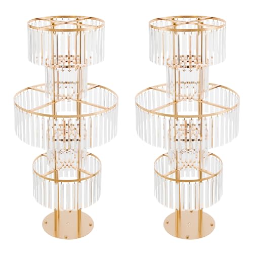 2-teiliges 5-stöckiges Kristall-Blumenständer-Set mit klaren Acryl-Anhängern for Hochzeiten und Heimdekoration 2-teiliges 5-stöckiges Kristall-Blumenständer-Set mit klaren Acryl-Anhängern for Hochzeiten und Heimdekoration von YHNNH