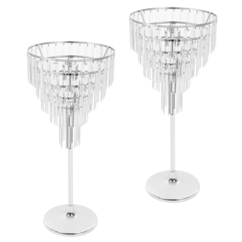 2 x 5-stöckige Blumenständer aus silbernem Kristall for Hochzeiten und Partys – elegantes Tafelaufsatz-Dekor mit 3 kg Tragkraft 2 x 5-stöckige Blumenständer aus silbernem Kristall for Hochzeiten und Partys – elegantes Tafelaufsatz-Dekor mit 3 kg Tragkraft von YHNNH